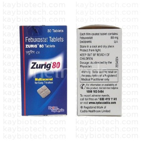 Zurig Febuxostat 80mg Tablets Image