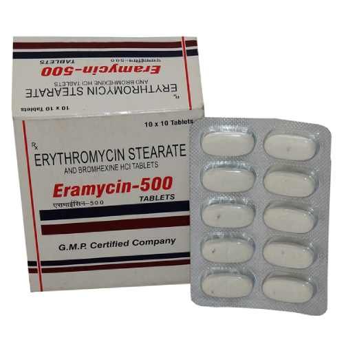 Erythromycin Stearate & Bromhexine HCI Image